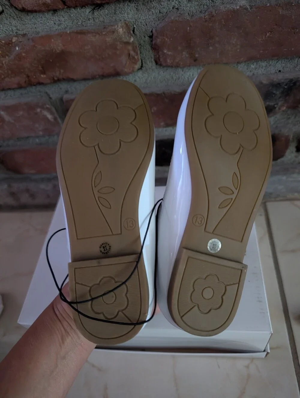 New Christie & Jill Girls White Dress Shoes